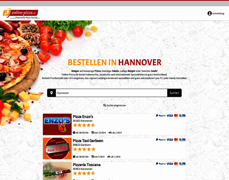 Hannover.online-pizza.de thumbnail