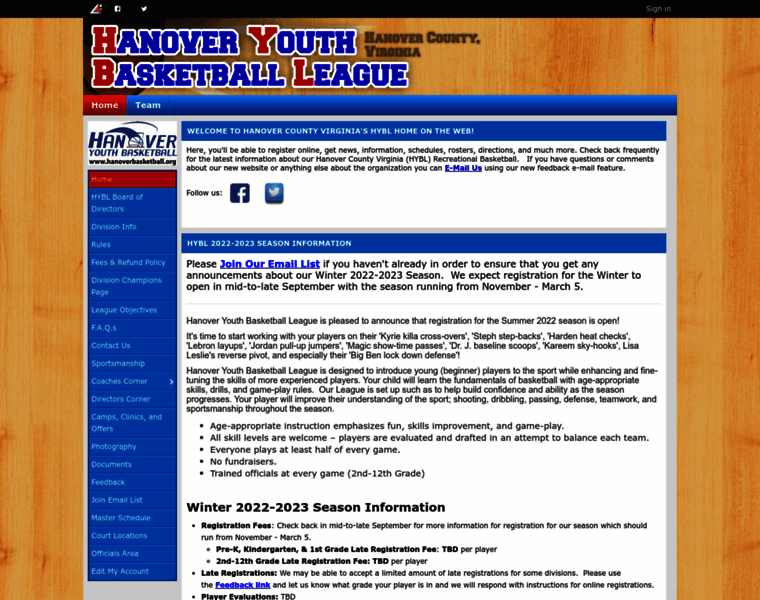 Hanoverbasketball.org thumbnail