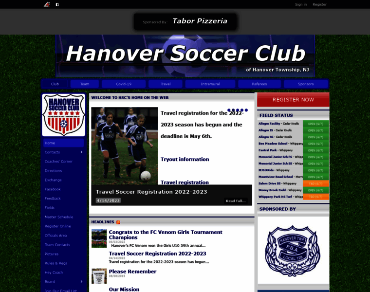 Hanoversoccer.com thumbnail