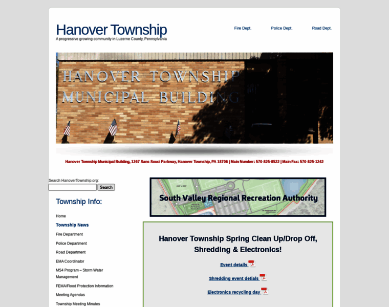 Hanovertownship.org thumbnail