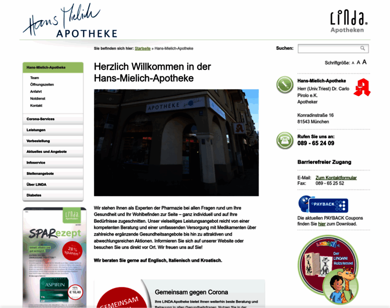 Hans-mielich-apotheke.de thumbnail