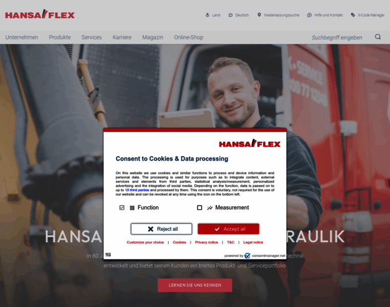 Hansa-flex.com thumbnail
