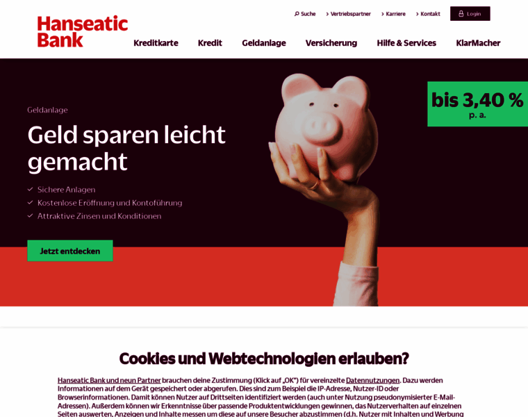 Hanseaticbank.de thumbnail