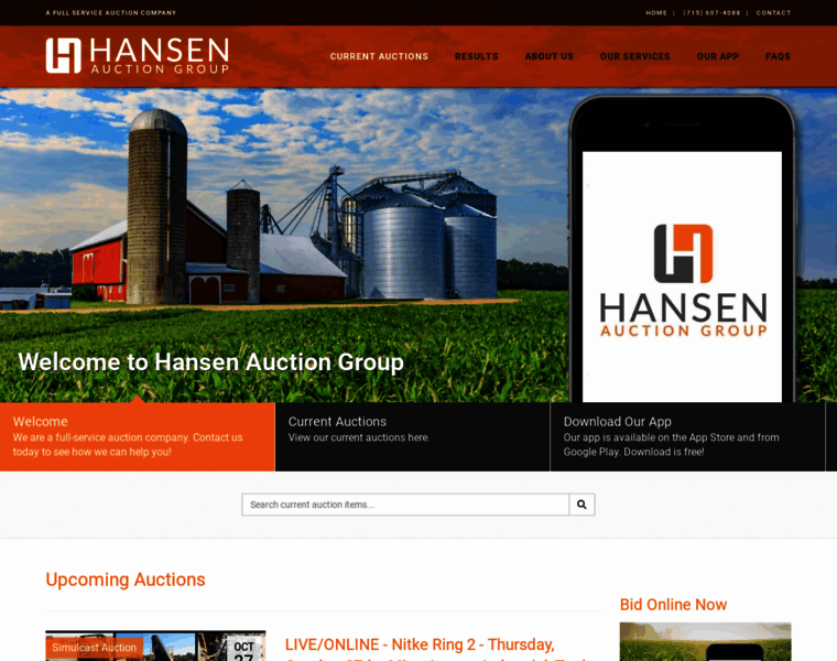 Hansenauctiongroup.com thumbnail