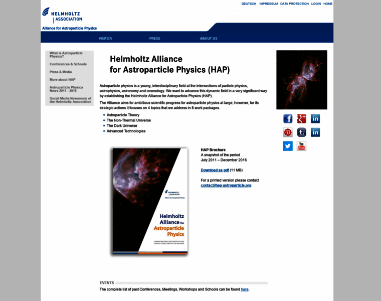 Hap-astroparticle.org thumbnail