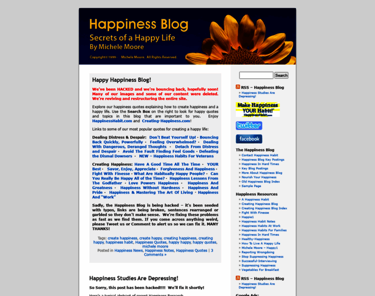 Happinessblog.com thumbnail