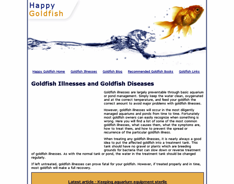 Happy-goldfish.com thumbnail