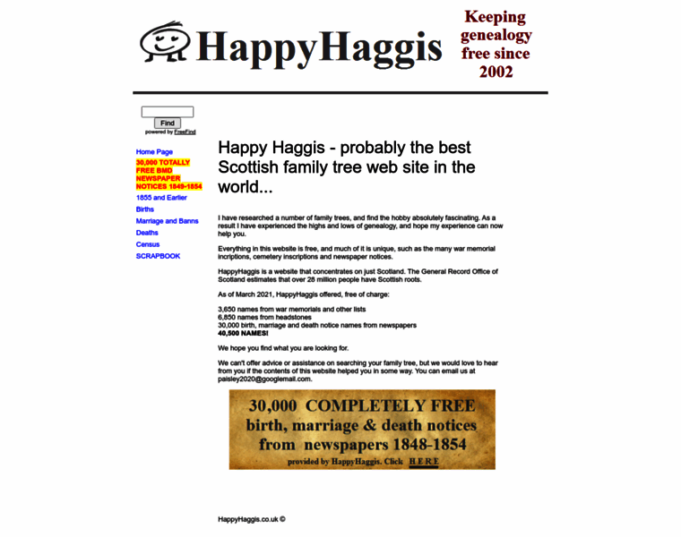 Happyhaggis.co.uk thumbnail