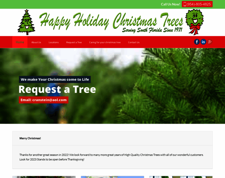 Happyholidaychristmastrees.com thumbnail