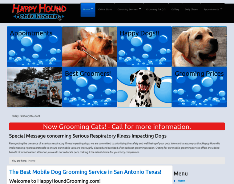 Happyhoundgrooming.com thumbnail