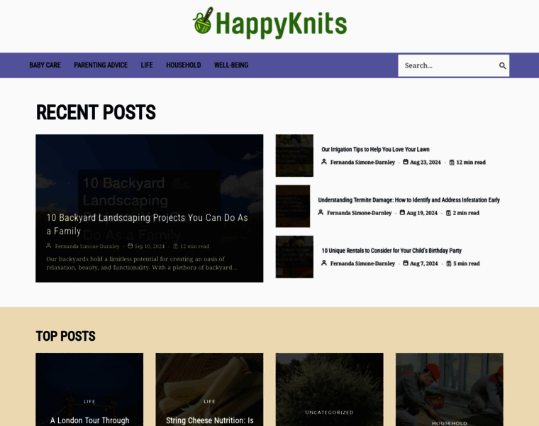 Happyknits.com thumbnail