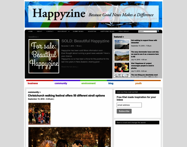 Happyzine.co.nz thumbnail