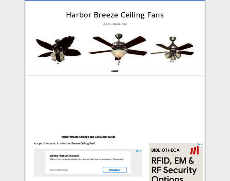 Harborbreeze-ceilingfans.net thumbnail