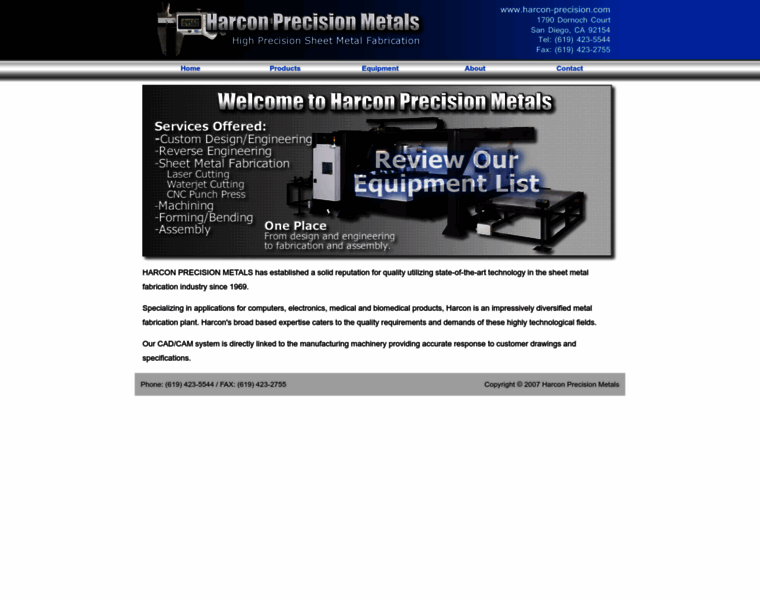 Harcon-precision.com thumbnail
