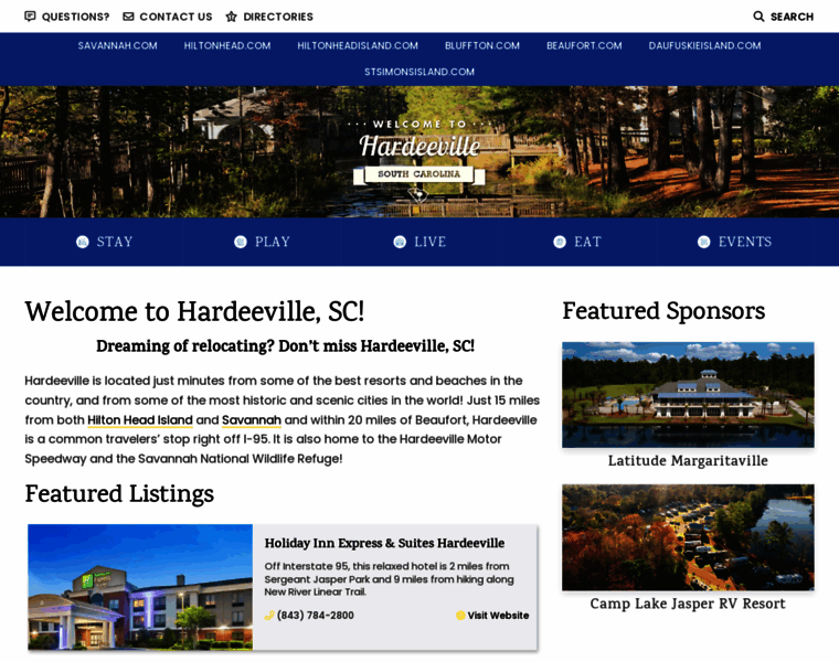 Hardeeville.com thumbnail