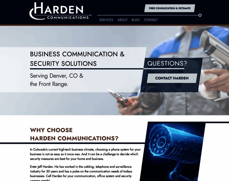 Hardencommunications.com thumbnail