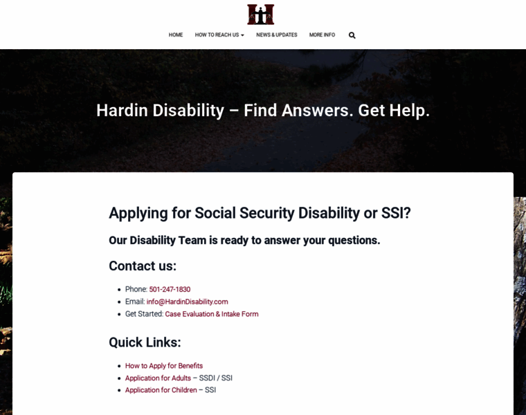 Hardindisability.com thumbnail