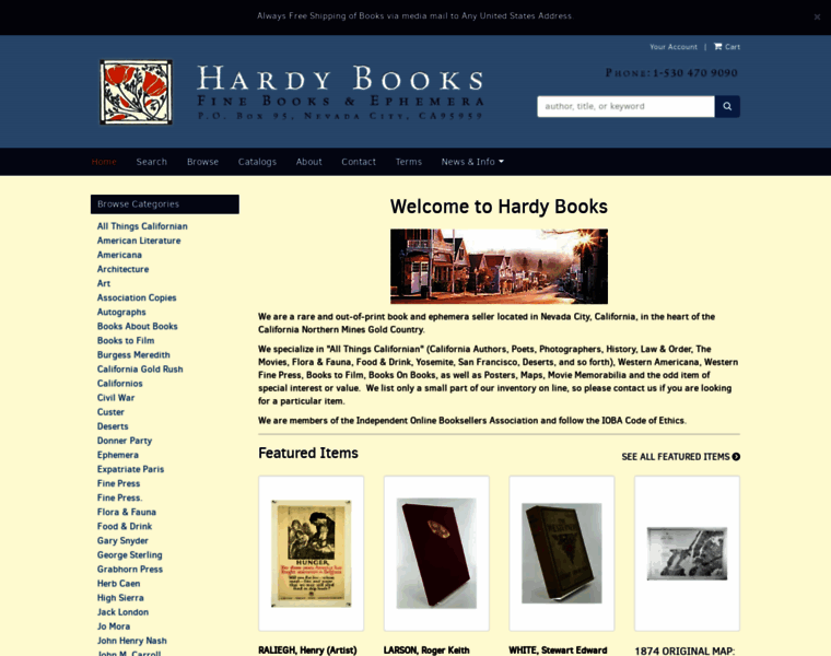 Hardybooks.com thumbnail