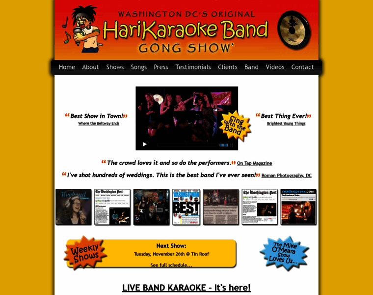 Harikaraokeband.com thumbnail