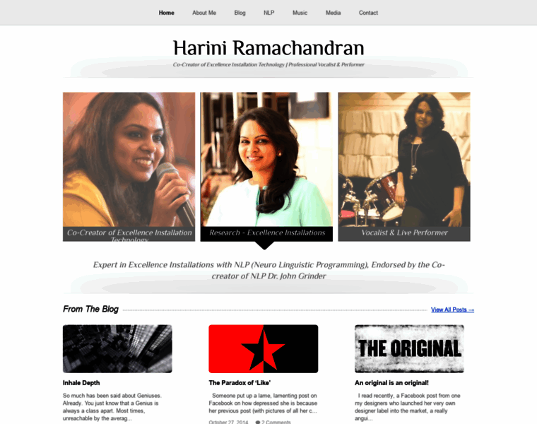 Hariniramachandran.com thumbnail