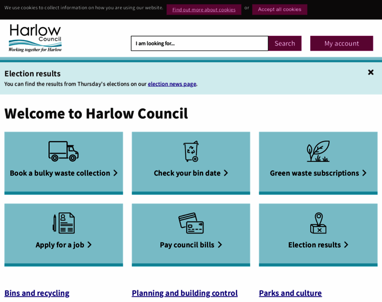 Harlow.gov.uk thumbnail