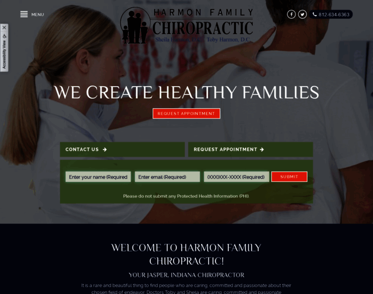 Harmonfamilychiropractic.com thumbnail