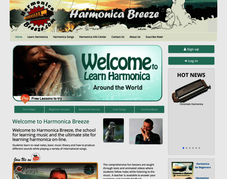 Harmonicabreeze.com thumbnail