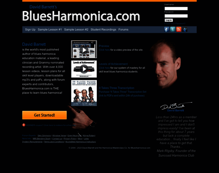 Harmonicamasterclass.com thumbnail