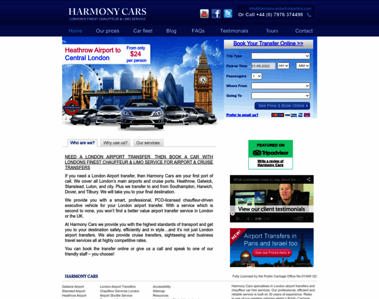 Harmony-airport-transfers.com thumbnail