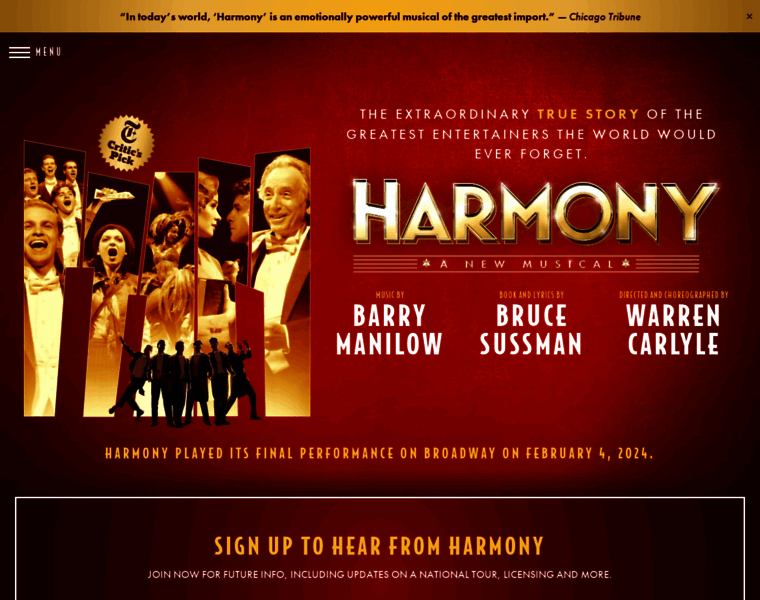 Harmonyanewmusical.com thumbnail