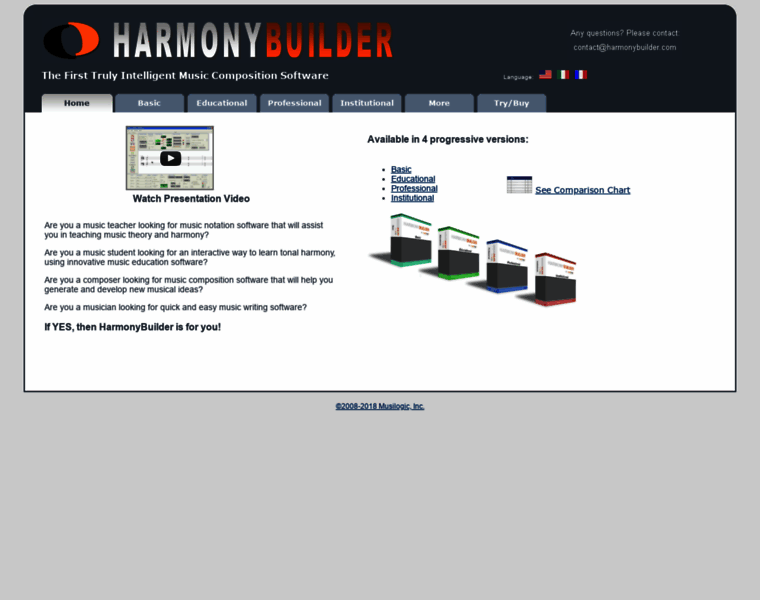 Harmonybuilder.com thumbnail
