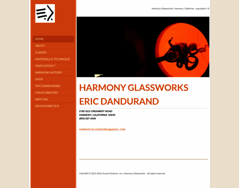 Harmonyglassworks.com thumbnail