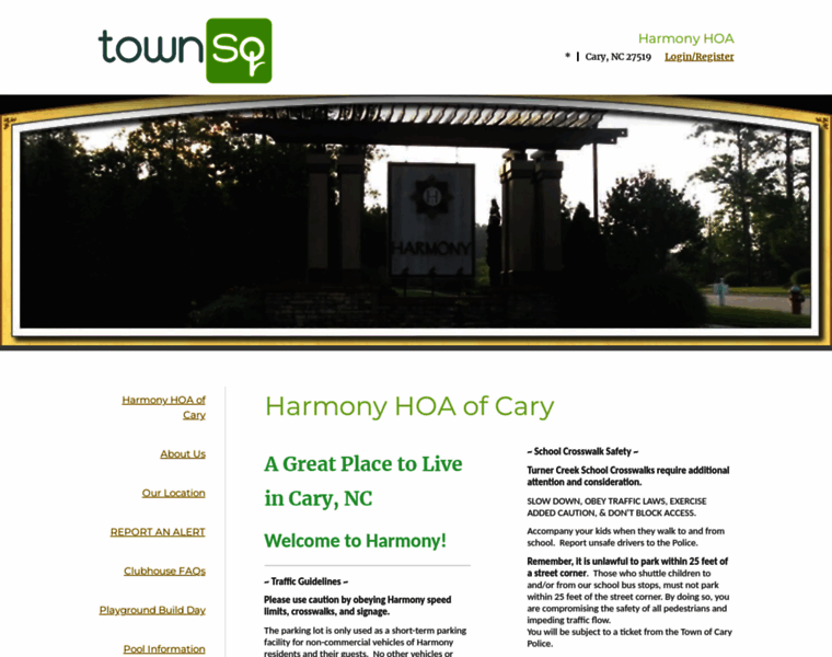Harmonyhoa.org thumbnail