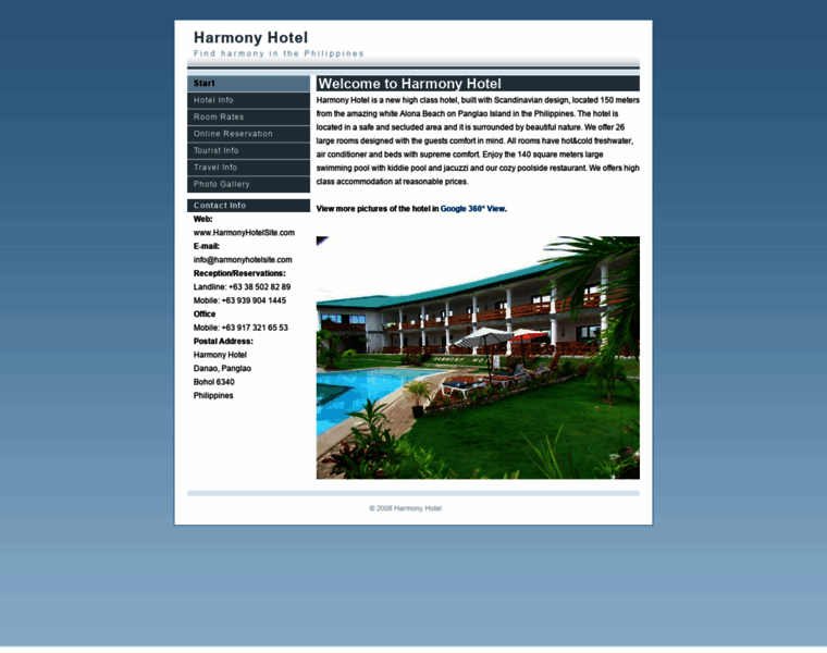 Harmonyhotelsite.com thumbnail