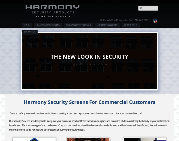 Harmonysecurityscreens.com thumbnail