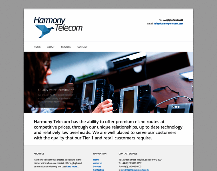 Harmonytelecom.com thumbnail
