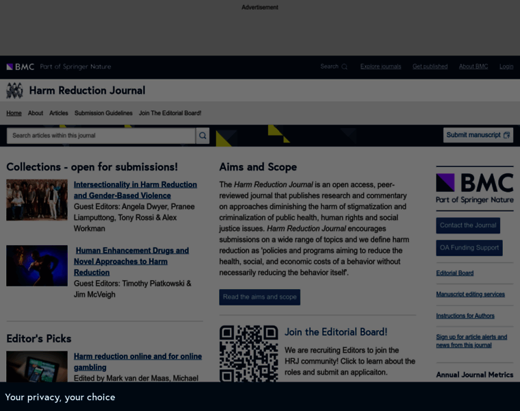 Harmreductionjournal.com thumbnail