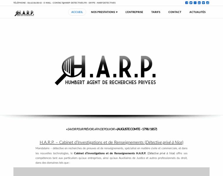 Harp-detectives.fr thumbnail