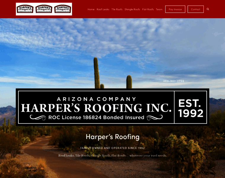 Harpersroofing.com thumbnail