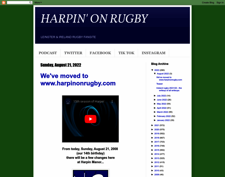 Harpinonrugby.net thumbnail