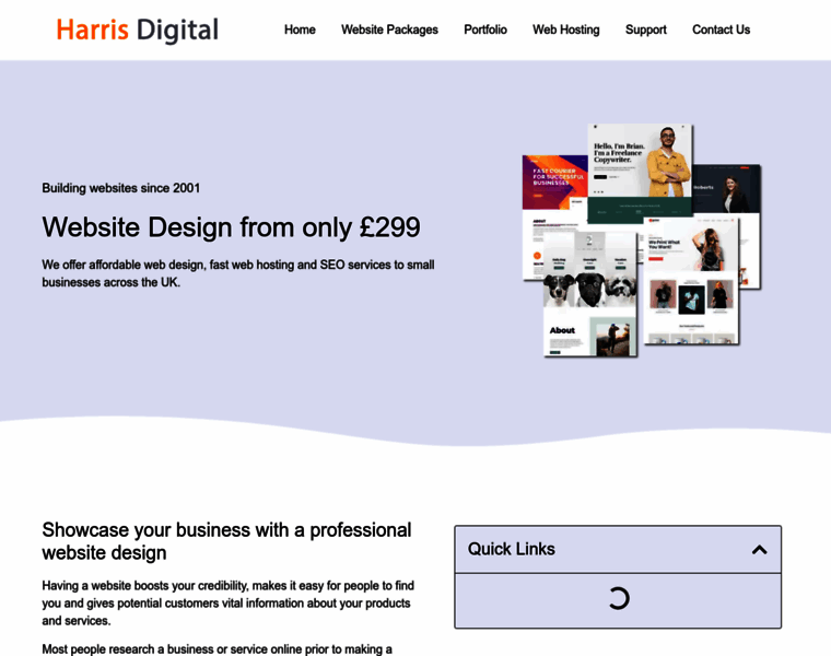 Harrisdigitalwebdesign.co.uk thumbnail