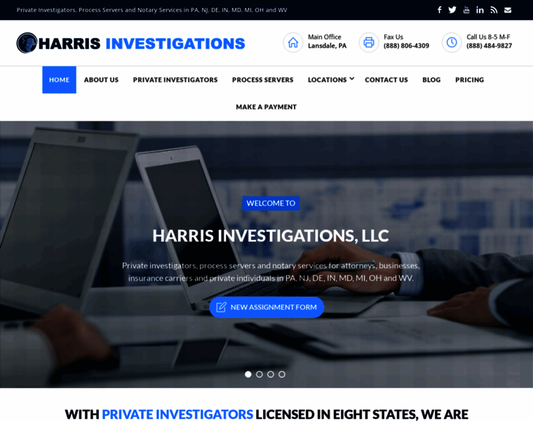 Harrisinvestigations.net thumbnail