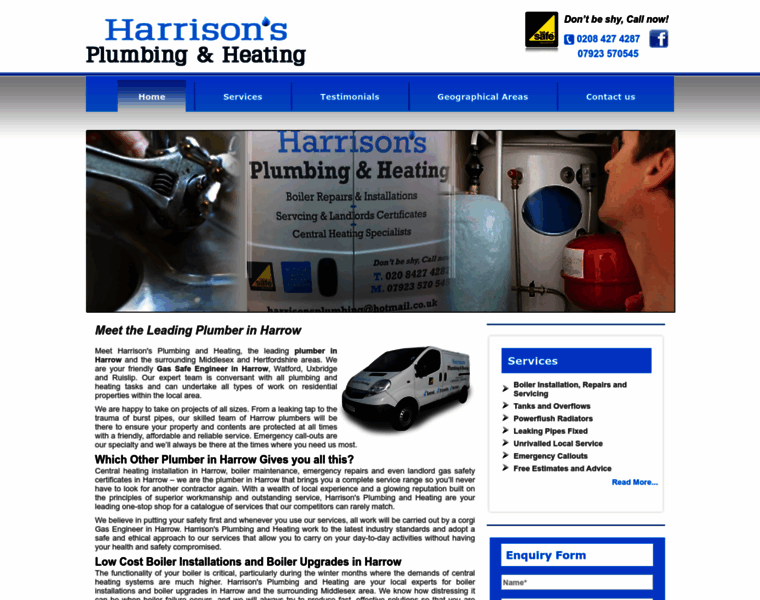 Harrisons-plumbing-heating.co.uk thumbnail
