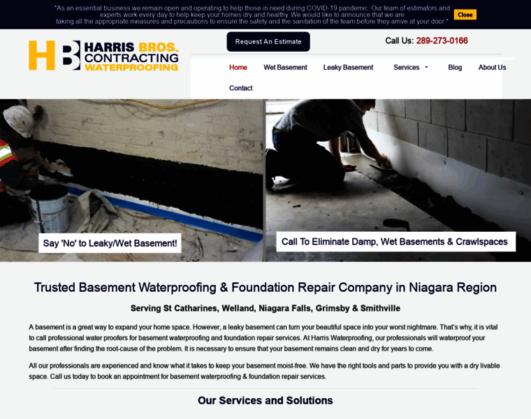 Harriswaterproofing.ca thumbnail