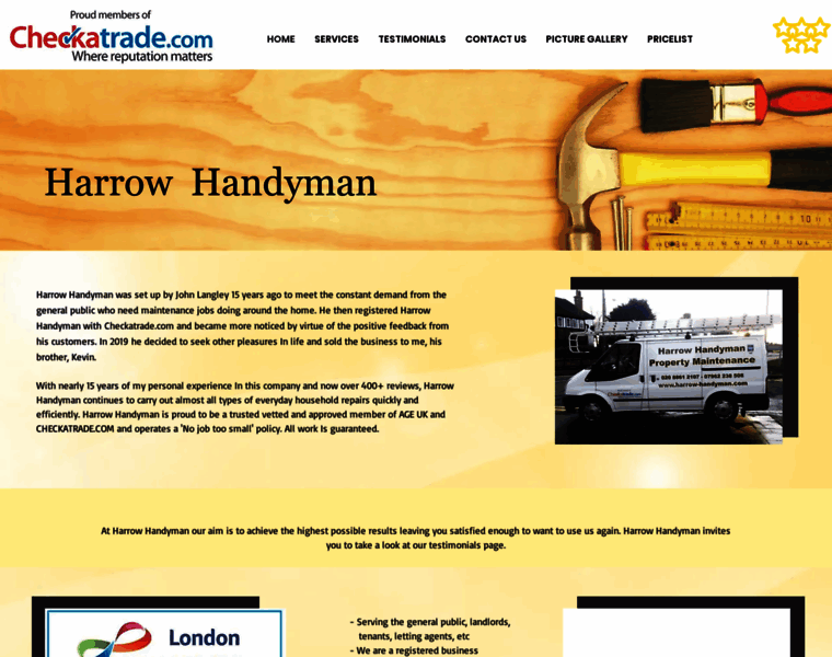Harrow-handyman.com thumbnail