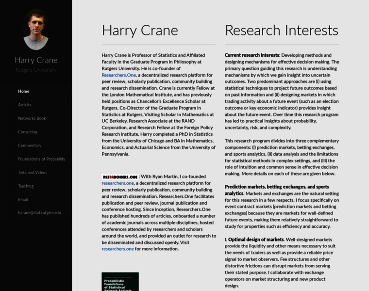 Harrycrane.com thumbnail