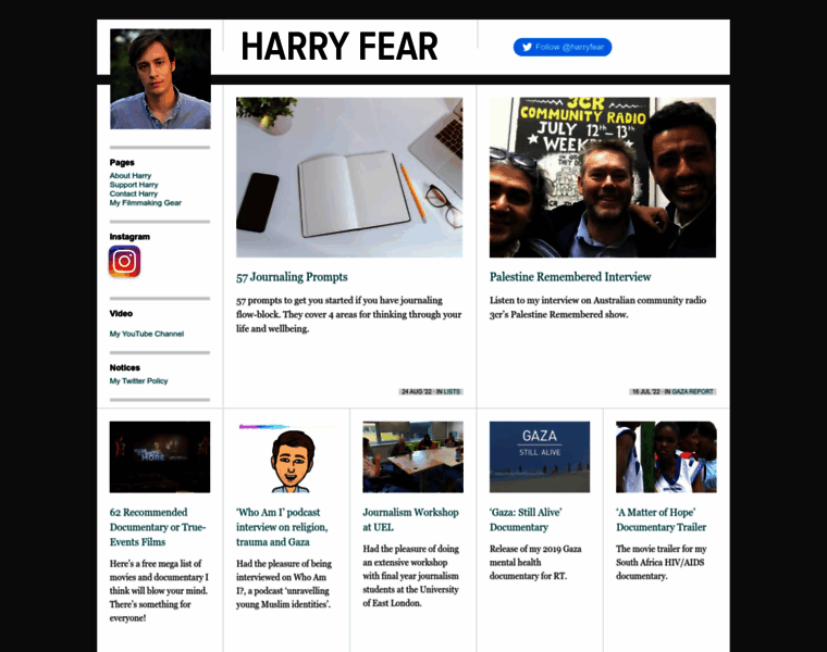 Harryfear.co.uk thumbnail
