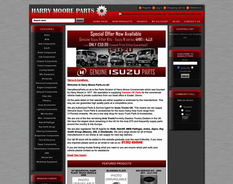 Harrymooreparts.co.uk thumbnail