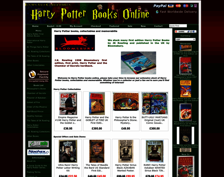 Harrypotterbooksonline.co.uk thumbnail