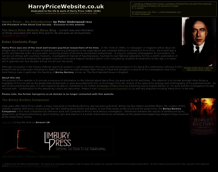 Harrypricewebsite.co.uk thumbnail